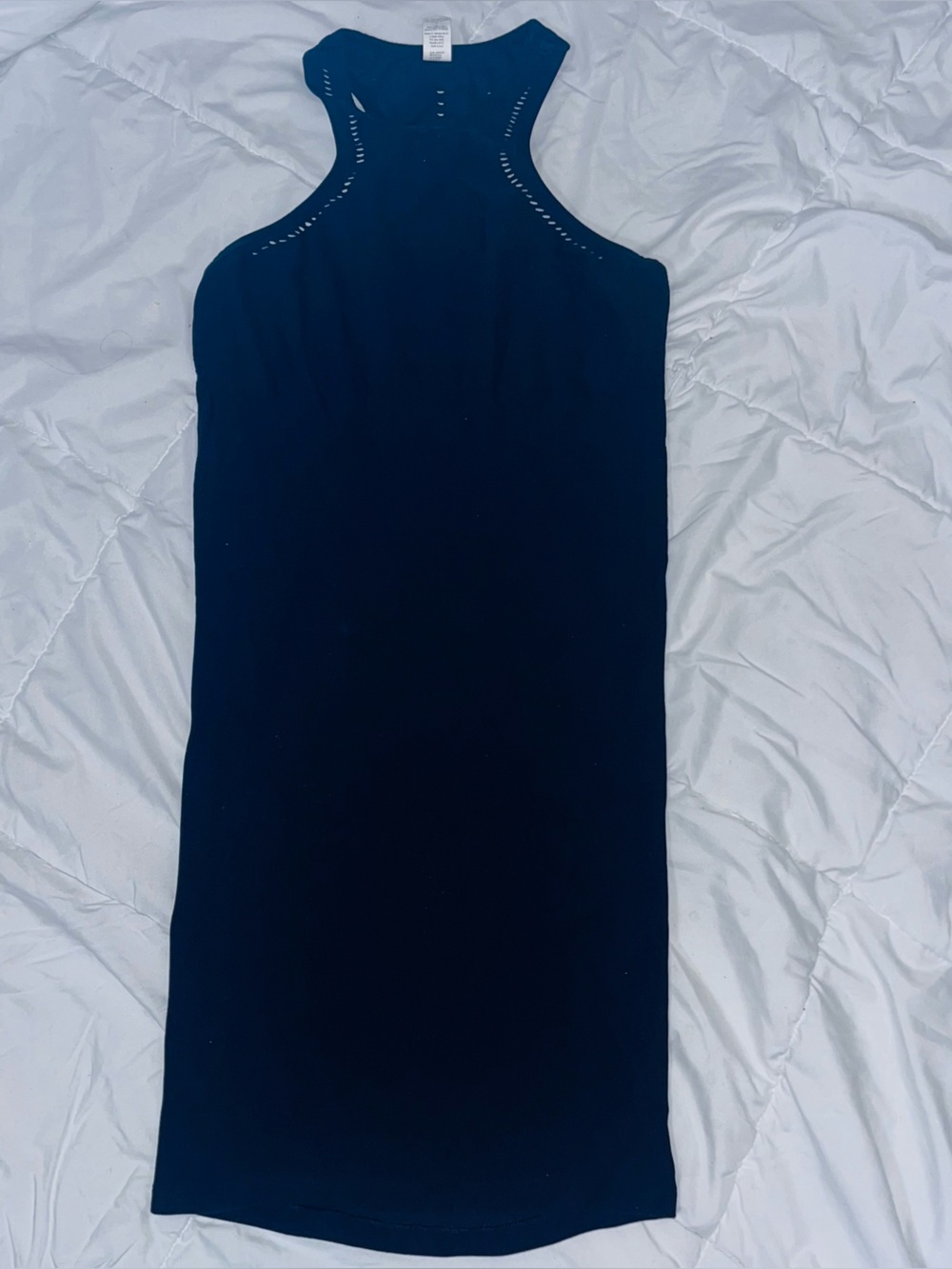 ALO Sleeveless Black Bodycon Dress Medium